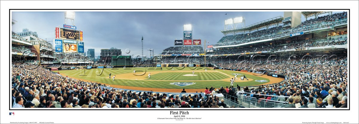 San Diego Padres: Behind Home Plate Mural - Officially Licensed