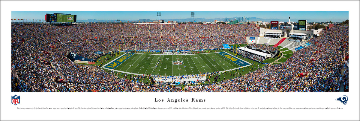 Los Angeles Coliseum Seating Chart Rams