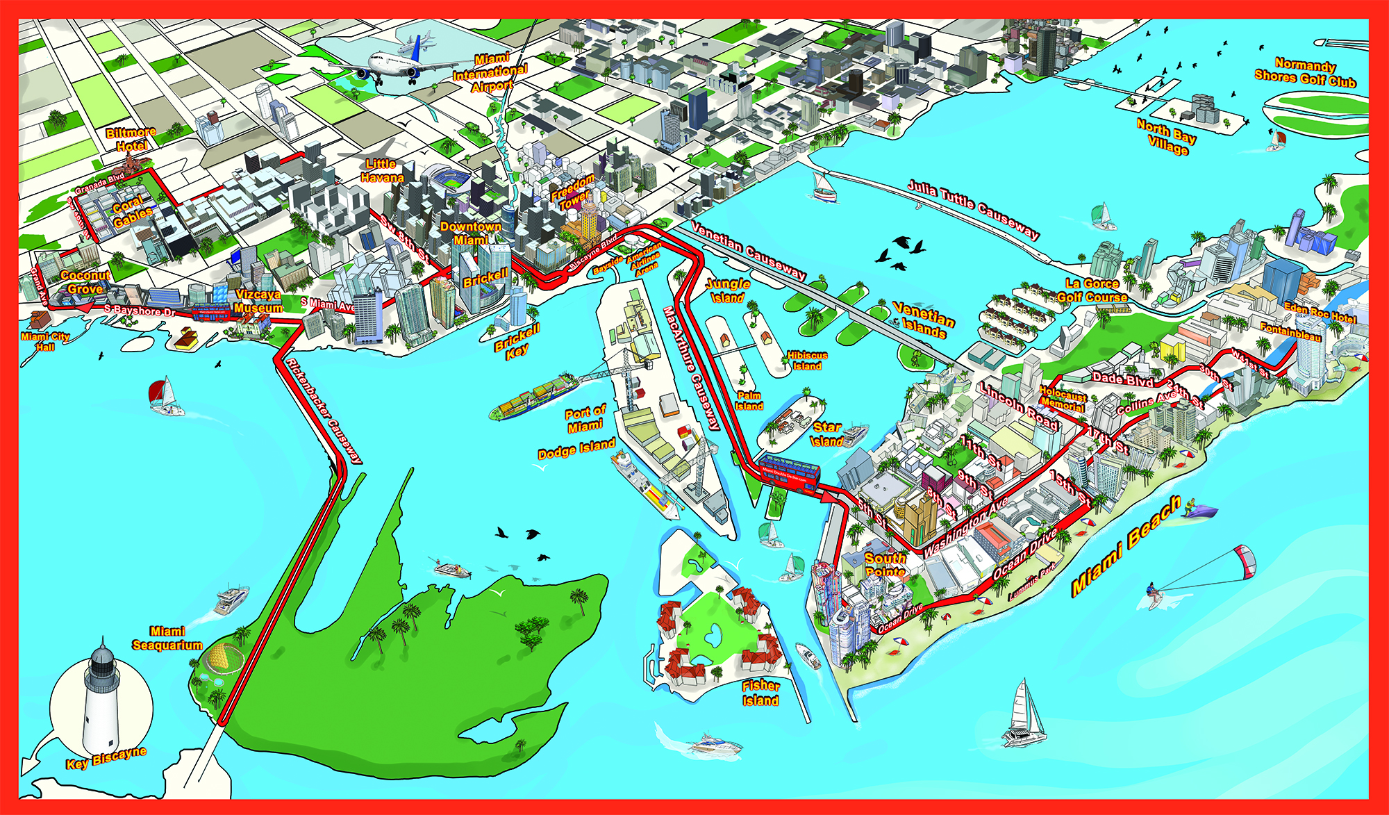 Mapa Miami Para Imprimir Ustravecom Images