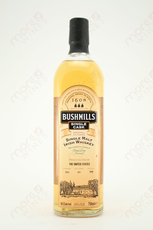 Bushmills Single Cask Single Malt Irish Whiskey 750ml Morewines