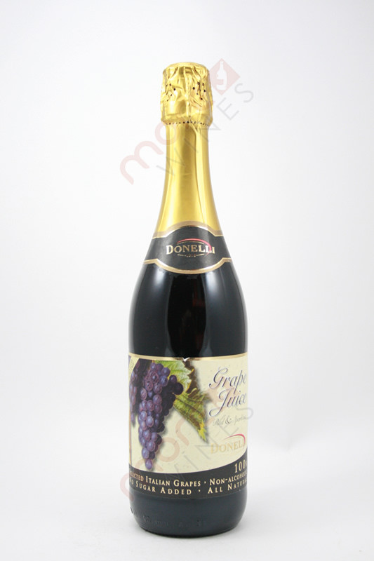 Donelli Grape Juice Red & Sparkling NonAlcoholic 750ml MoreWines