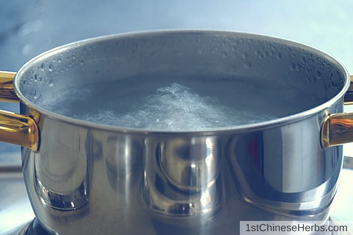 Step 4: Boil the water.