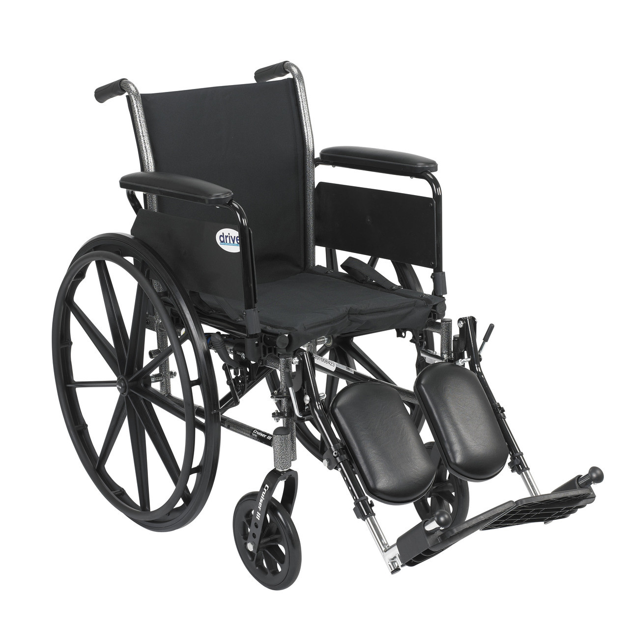 Cruiser III Light Weight Wheelchair with Flip Back Removable Arms, Full ...