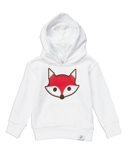 White Fox Hoodie | Doodle Pants