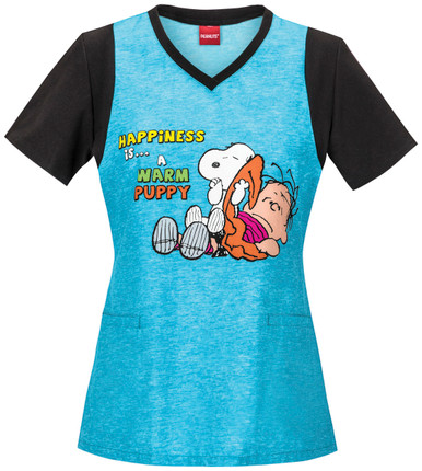 Charlie Brown and Peanuts Scrub Top For Women