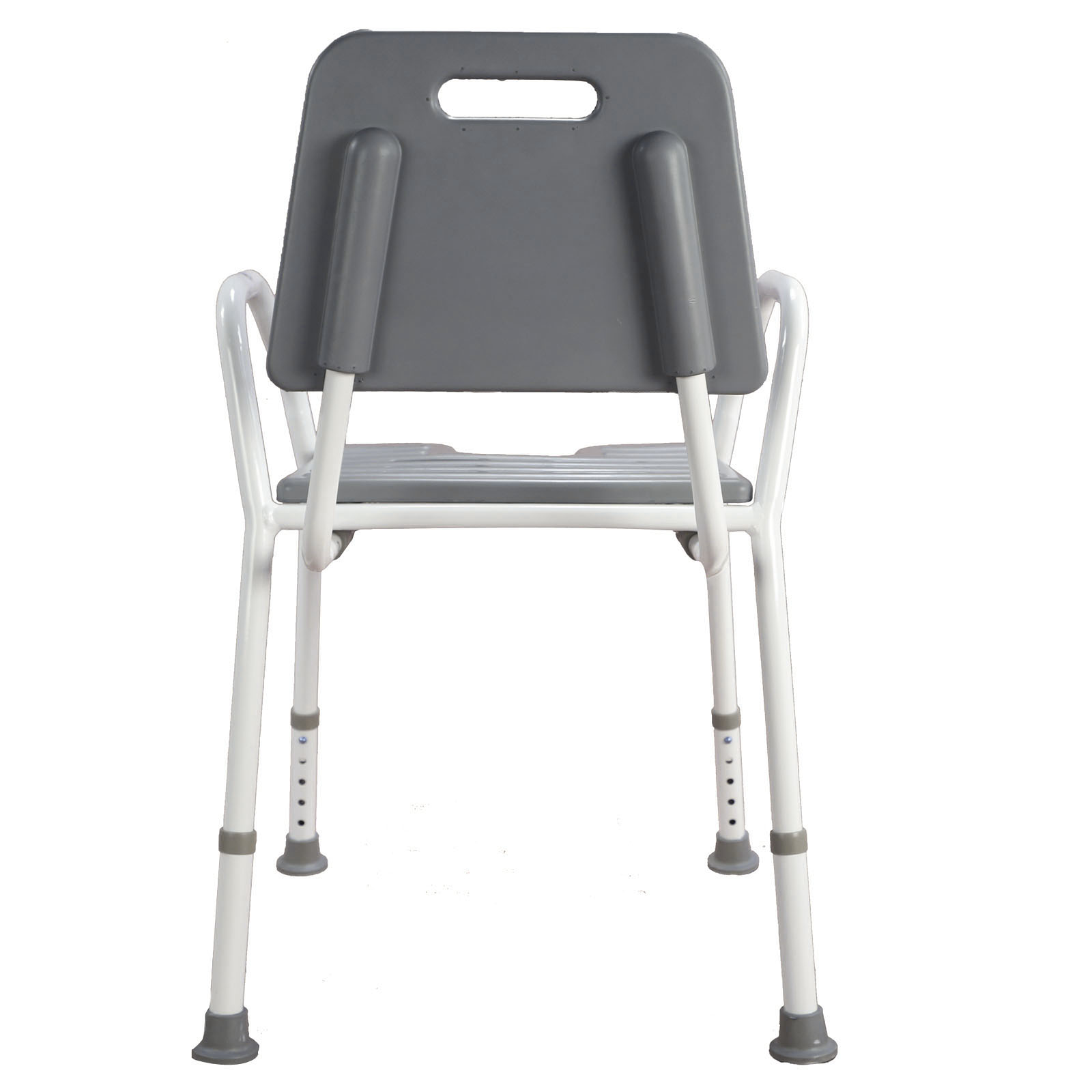 Shower Chair Seat Stool Adjustable Height Soft Backrest Bathroom