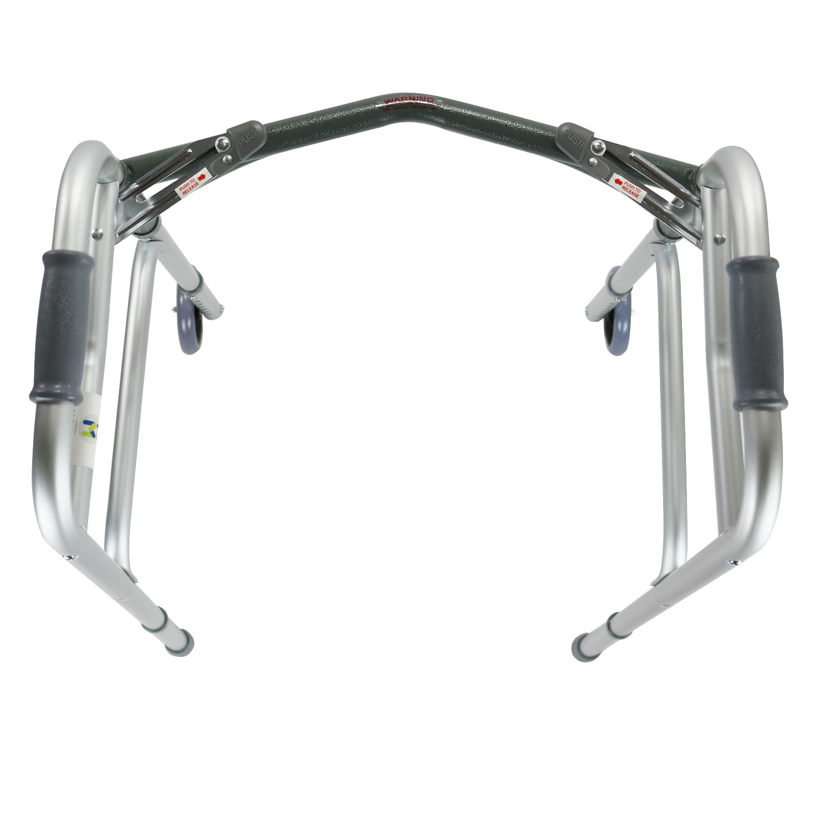 Aluminium Walker Height Adjustable Walking Frame Zimmer 2 Wheels