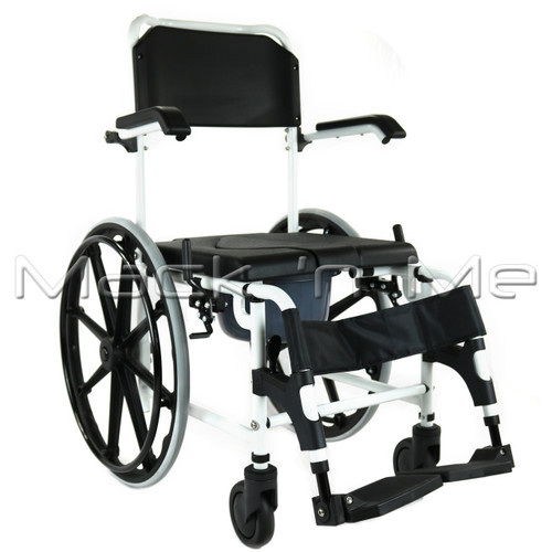 self propelled commode shower chair mack n me