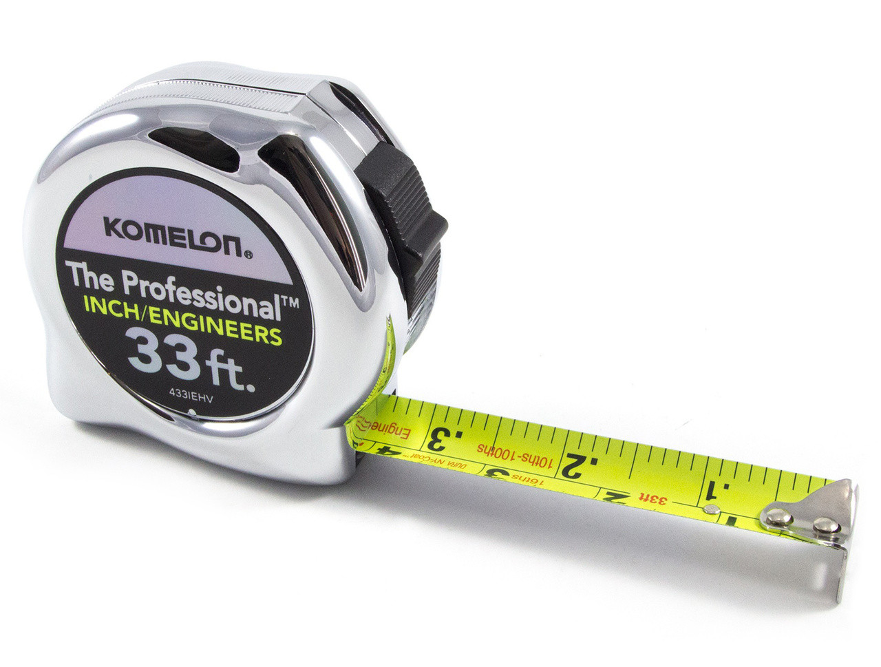 Komelon "The Professional" 33Foot Inch/Engineers Tape Measure (33' x 1