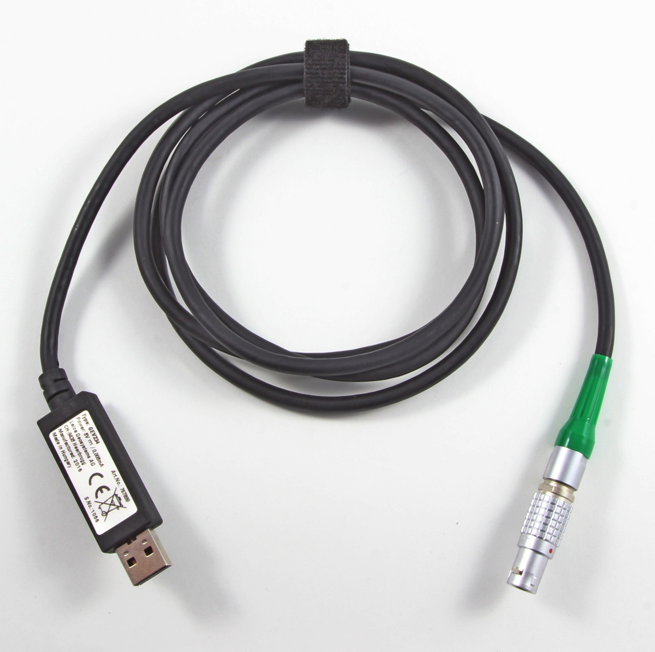 Leica GEV234 1.65m CS/GS/PC Data Transfer Cable LEMO to Standard USB