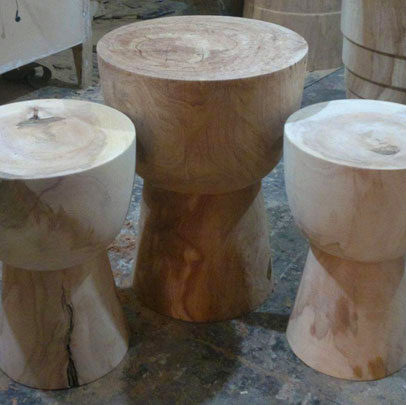 Custom Djembe Side Tables Custom Djembe Side Tables