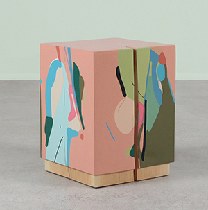 La Figura Painted Cube Table