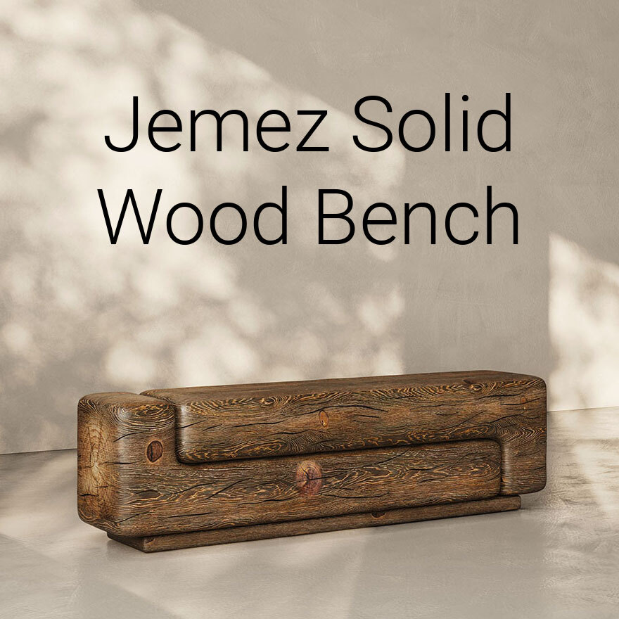 Jemez Solid Wood Bench