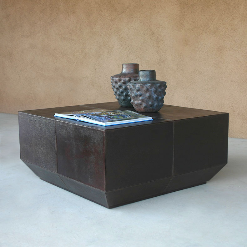 Leather Cocktail Table Leather Cocktail Table