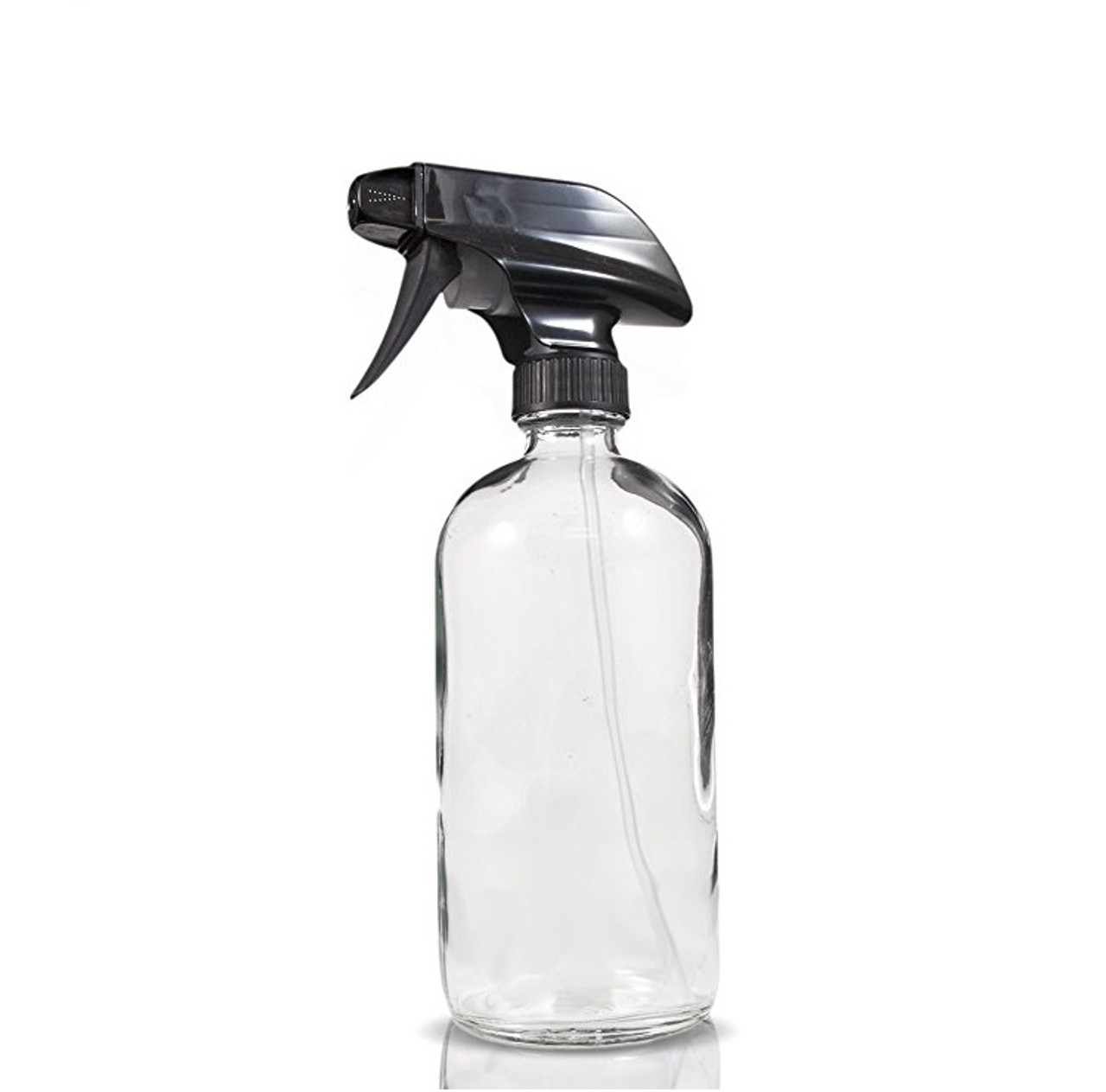 Download 16 oz CLEAR glass boston round bottle with 28-400 neck ...
