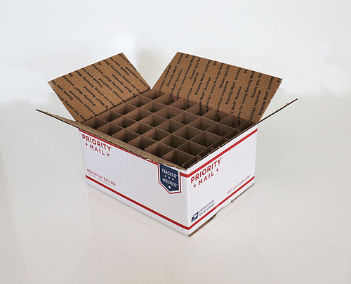 Corrugated Box (USPS MD) with 30 Cells (Fits 30 - 30ml Bottles) Corrugated Box (USPS MD) with 30 Cells (Fits 30 - 30ml Bottles)