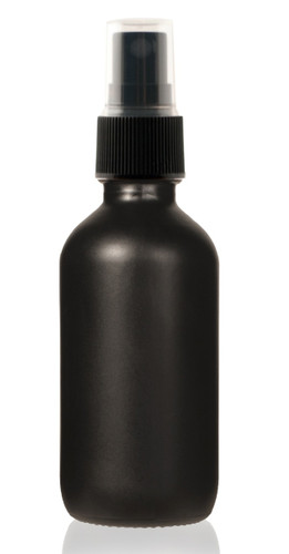 2 Oz Specialty Volcanic Black Boston Round w/ Black Fine Mist Sprayer 2 Oz Specialty Volcanic Black Boston Round w/ Black Fine Mist Sprayer