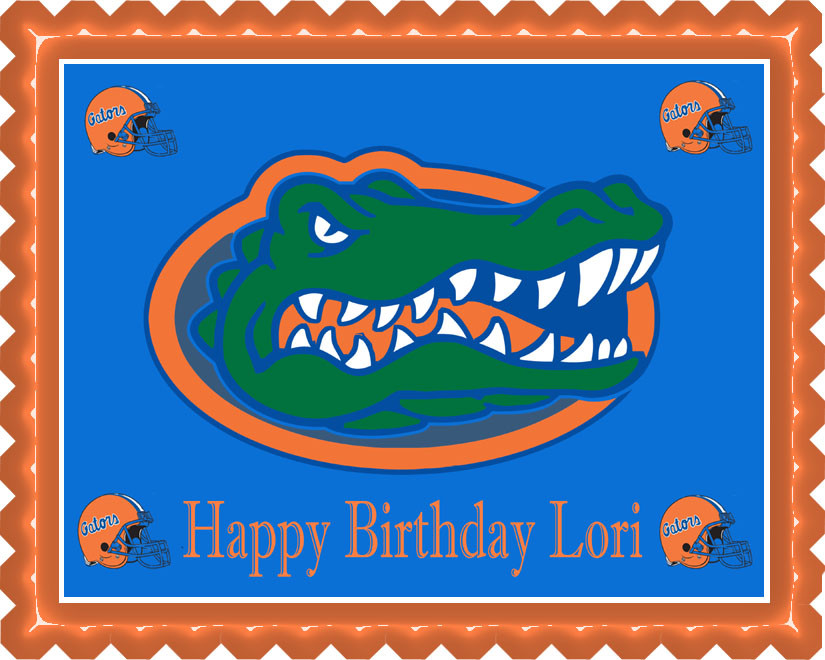 Florida Gators Edible Cake Topper Florida Gators Edible Cake Topper