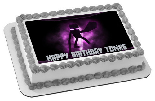 Minecraft Happy Birthday Cake Topper Minecraft Happy Birthday Cake Topper
