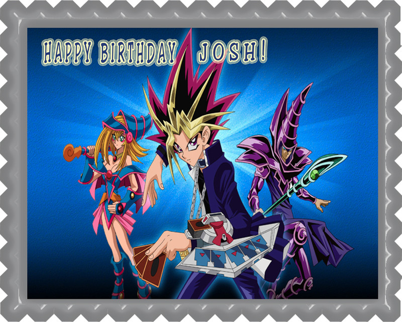 yugioh 2 edible birthday cake topper