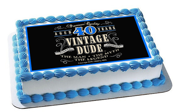 Vintage Dude Cake Topper Vintage Dude Cake Topper