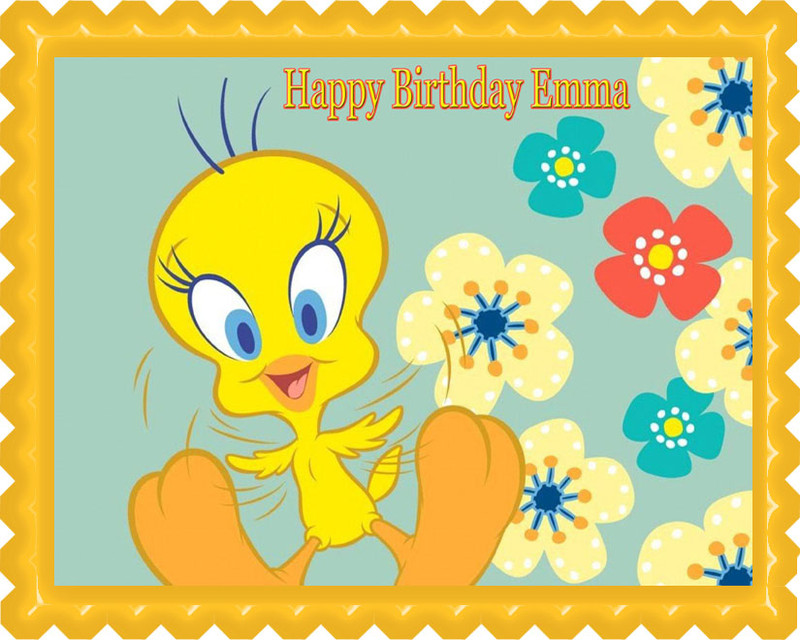 Tweety Bird Edible Cake Topper Tweety Bird Edible Cake Topper