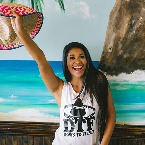 Down to Fiesta Sombrero - Muscle Tank