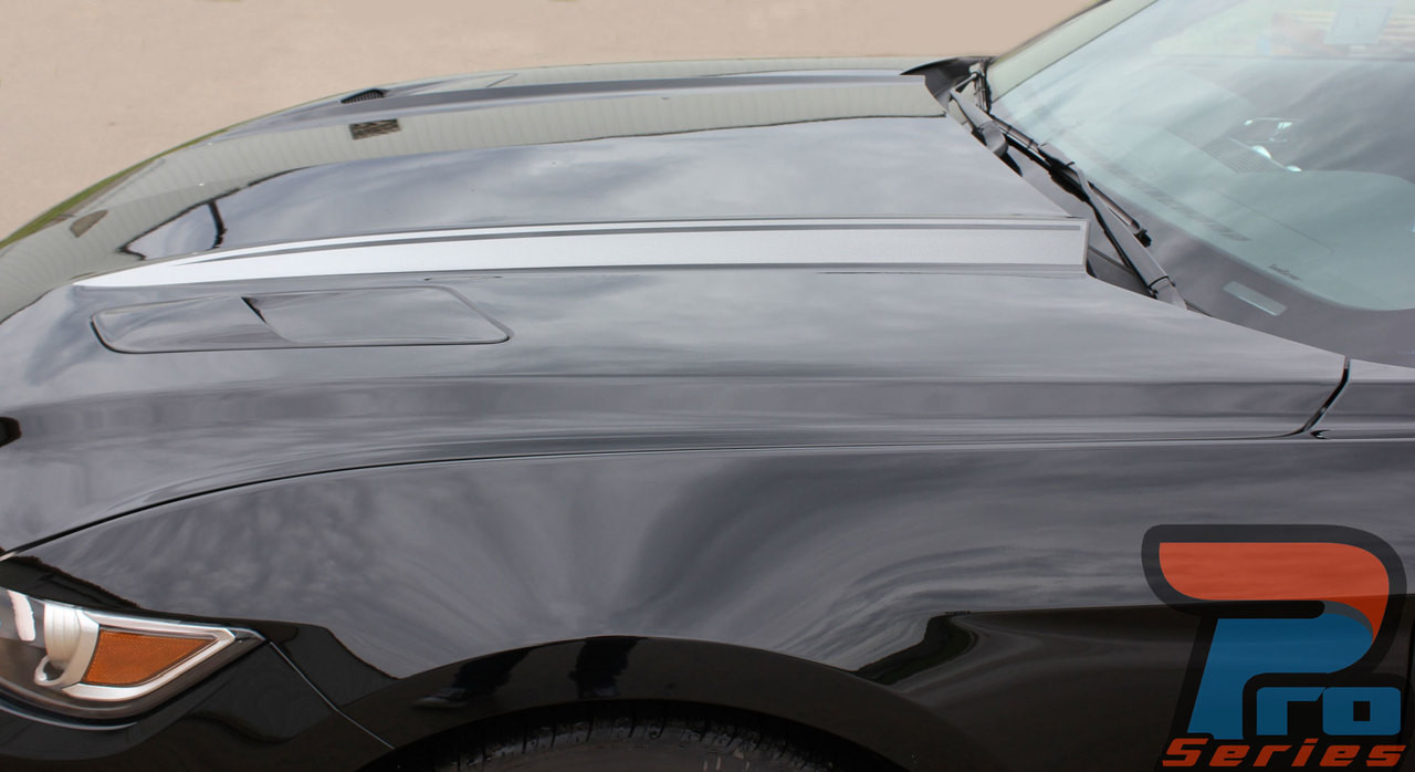 FADED SPIKES Ford Mustang Hood Stripes Mustang Decals Mustang