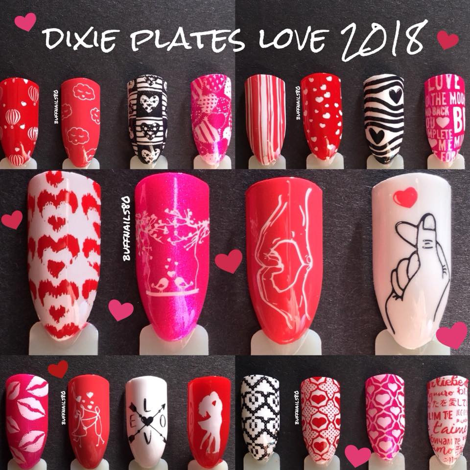 Dixie Plates Love 2018 Stamping Plate Dixie Plates Love 2018 Nail Stamping Plate Available At Www Lanternandwren