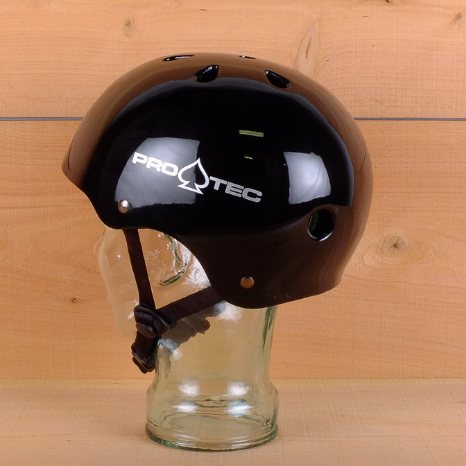 Pro Tec Classic Skate Gloss Black Helmet The Longboard Store