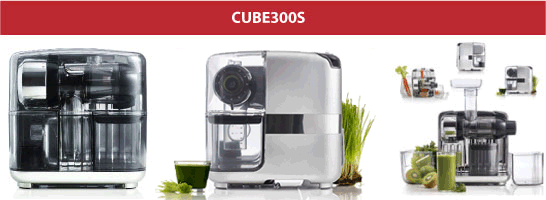 New Omega Cube 300s Juicer System. Expected to be available soon for sale in Canada