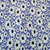 Daisies on Blue/ Lavender Fabric Swatch