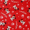 I Woof You Red Fabric Swatch