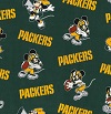 Mickey & Minnie Packers Fabric Swatch
