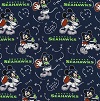 Mickey Seahawks Fabric Swatch