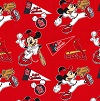 Mickey Cardinals Fabric Swatch