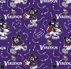 Mickey & Minnie Vikings Fabric Swatch