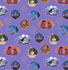 Aladdin Purple Fabric Swatch