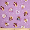 Belle on Lavender Fabric Swatch