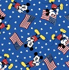 Mickey Flags Fabric Swatch