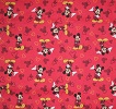 Mickey Toss Red Fabric Swatch