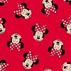 Minnie Faces Red Fabric Swatch