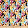 Princesses Packed Fabric Swatch