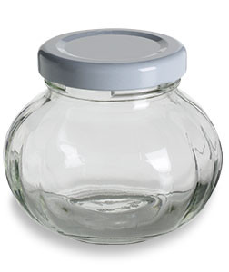glass oz faceted lid jar lids jars ml