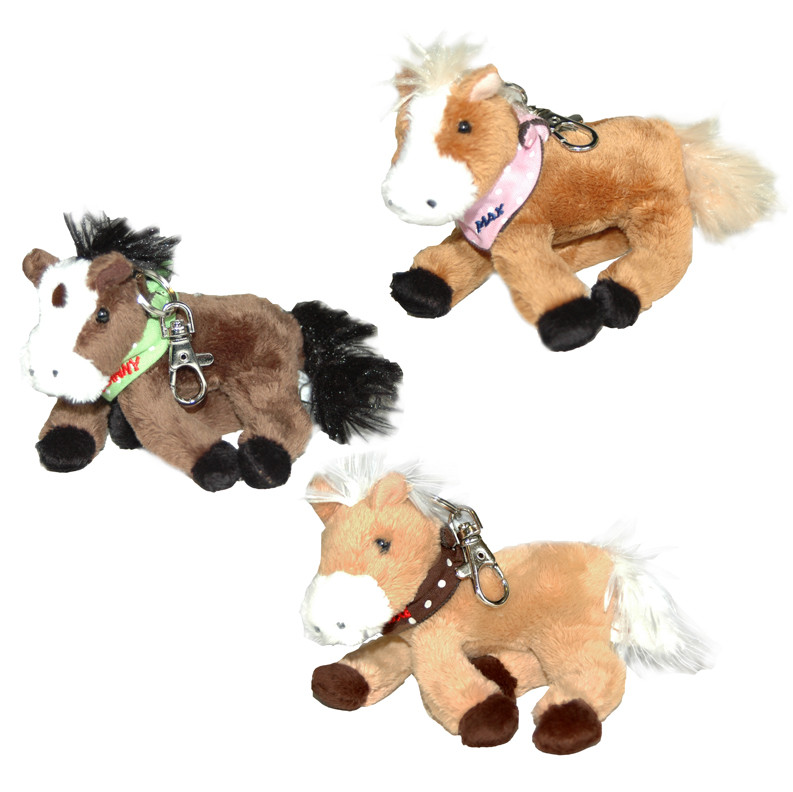 plush horse keychain