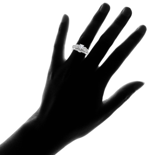 emery 34ct vintage diamond engagement wedding ring set 14k white gold hi i1 - Vintage Diamond Wedding Rings emery 34ct vintage diamond engagement wedding ring set 14k white gold hi i1 - Vintage Diamond Wedding Rings