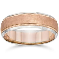 Diamond Wedding Rings Carved Bands Two Stone