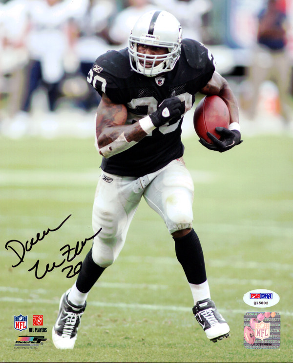 Darren McFadden Autographed 8x10 Photo Oakland Raiders On Left In Black ...