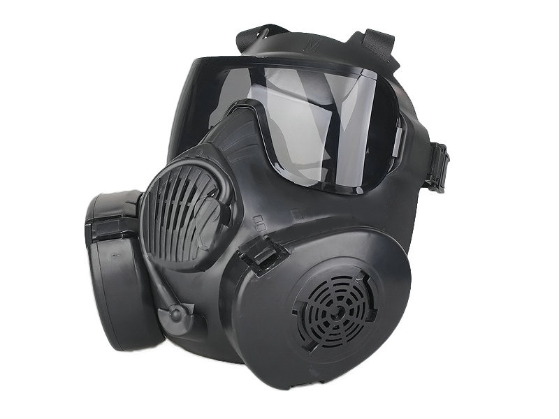 CBRN Style EM50 Black Mask with 2 Lenses