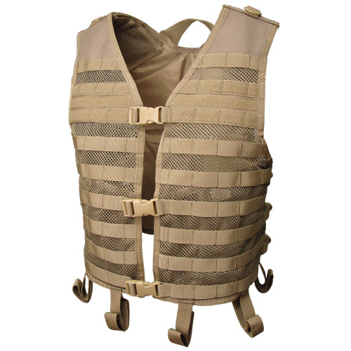 Condor MOLLE Mesh Hydration Tactical Vest, Tan